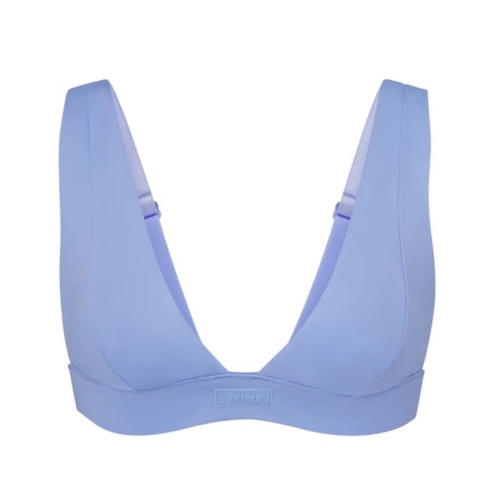 SKIMS Women’s Periwinkle Plunge Swim Top Size 4X